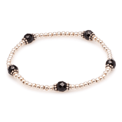 Armband Silber mit Onyx