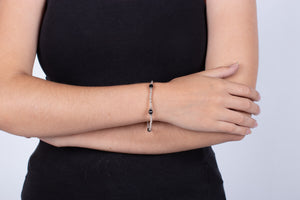 Armband Silber mit Onyx #197