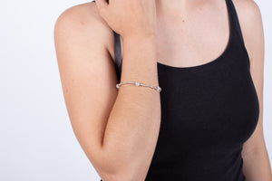 Armband Silber mit Rosenquarz #198