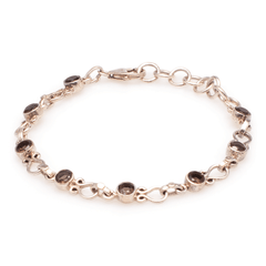 Armband Rauchquarz & Silber
