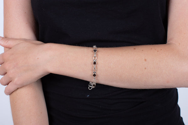 Armband Rauchquarz & Silber #219