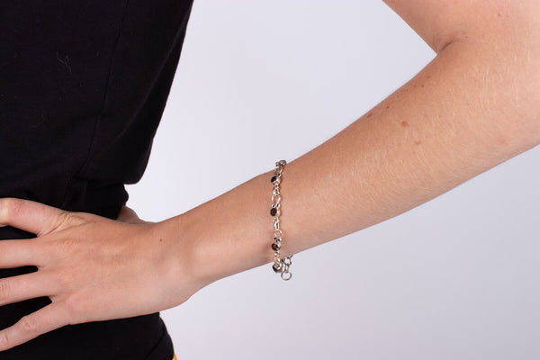 Armband Rauchquarz & Silber #219