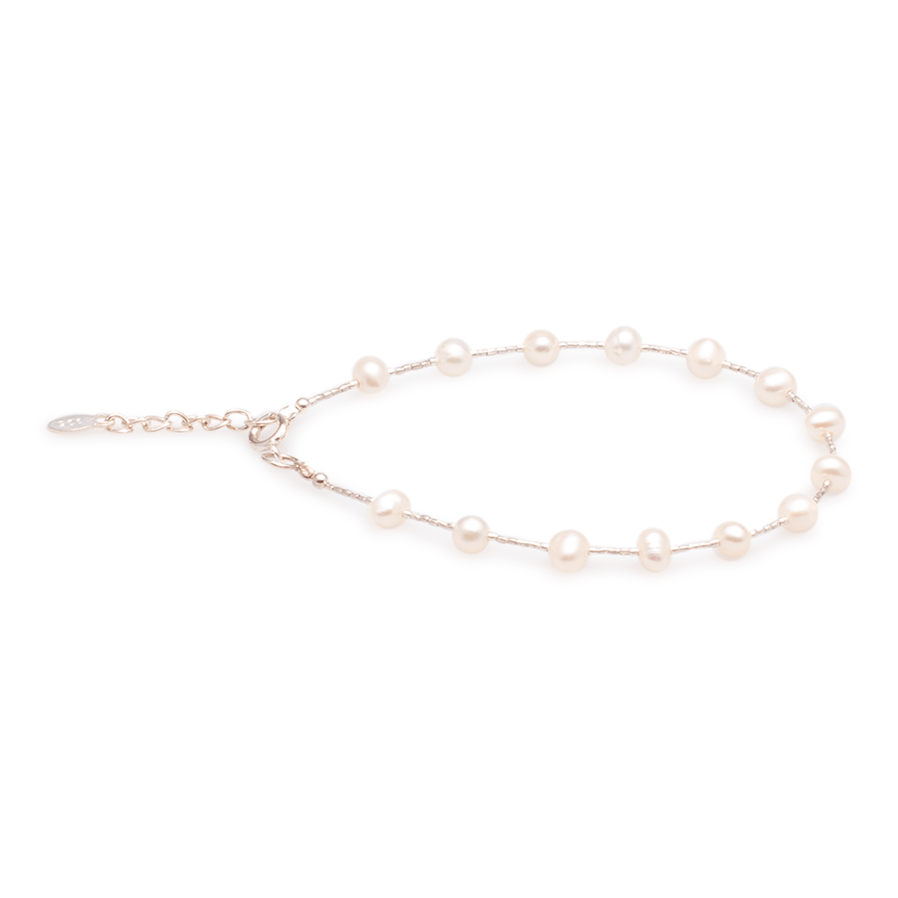 Armband Perlen mit Silber #284