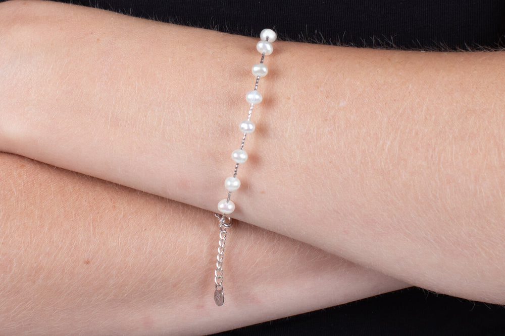 Armband Perlen mit Silber #284