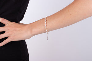 Armband Perlen mit Silber #284