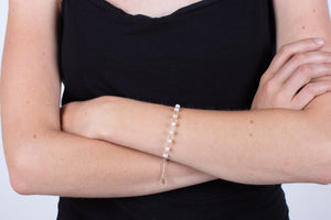 Armband Perlen mit Silber #284