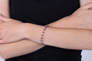 Armband Amethyst mit Silber #286