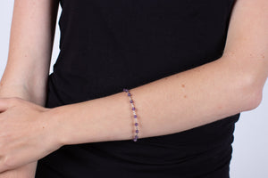 Armband Amethyst mit Silber #286