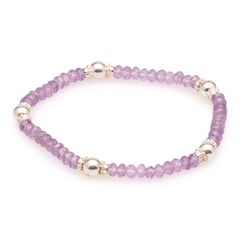 Armband Amethyst mit Silber
