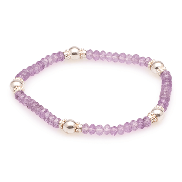 Armband Amethyst mit Silber #287