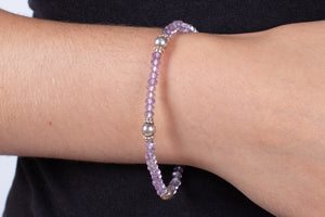 Armband Amethyst mit Silber #287