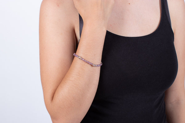 Armband Amethyst mit Silber #287