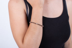 Armband Rauchquarz mit Silber #288