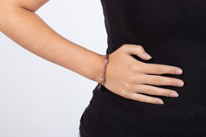 Armband Rauchquarz mit Silber #288