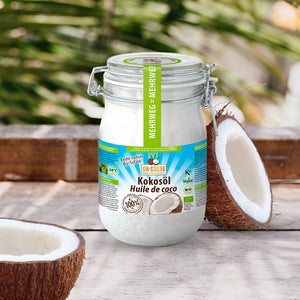Premium Bio-Kokosöl 1000 ml (im Bügelglas)