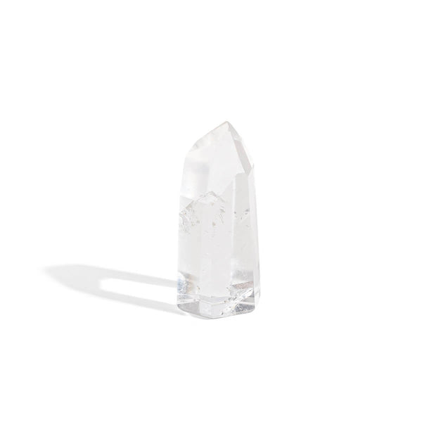Bergkristall Phantomquarz Spitze (H: 9 cm)