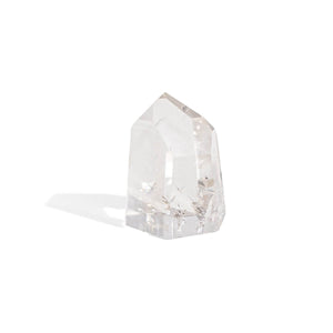 Bergkristall Phantomquarz Spitze (H: 6,8 cm)