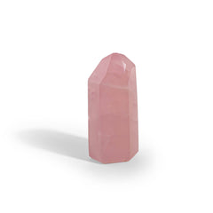 Rosenquarz Spitze (H: 9,5 cm)