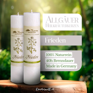 Frieden - Allgäuer Heilkräuterkerzen "Lebensthemen"