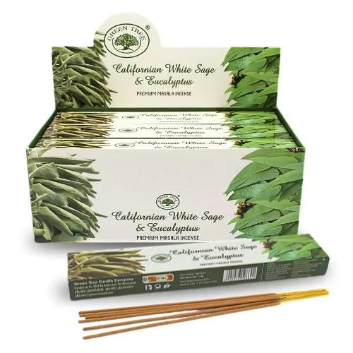 Weisser Salbei & Eukalyptus Räucherstäbchen - Green Tree