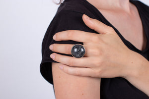 Ring Marmor mit Labradorit