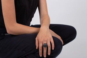 Ring Marmor mit Labradorit