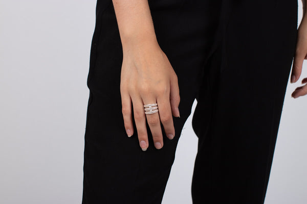 Ring Silber verziert