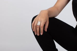 Ring Silber verziert