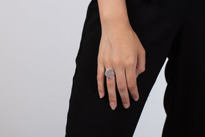 Ring Silber Blume des Lebens