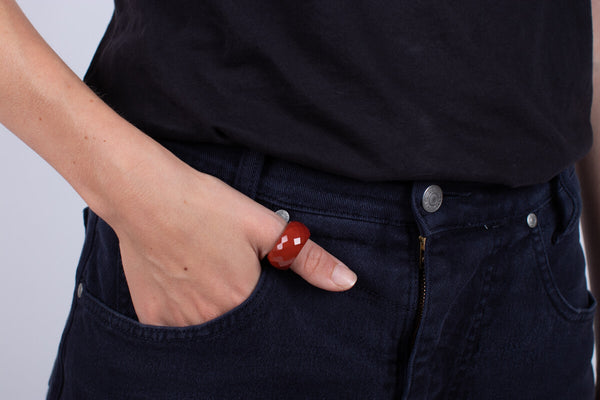 Ring Roter Jaspis