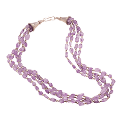 Halskette Amethyst mit Silber