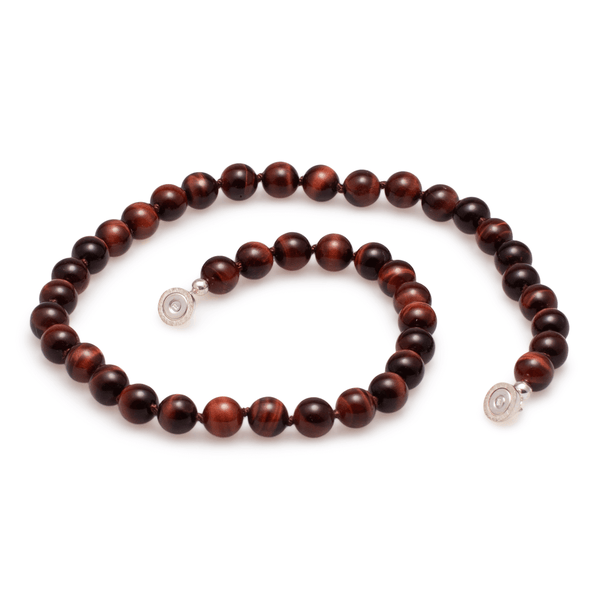 Halskette Tigerauge rot #328