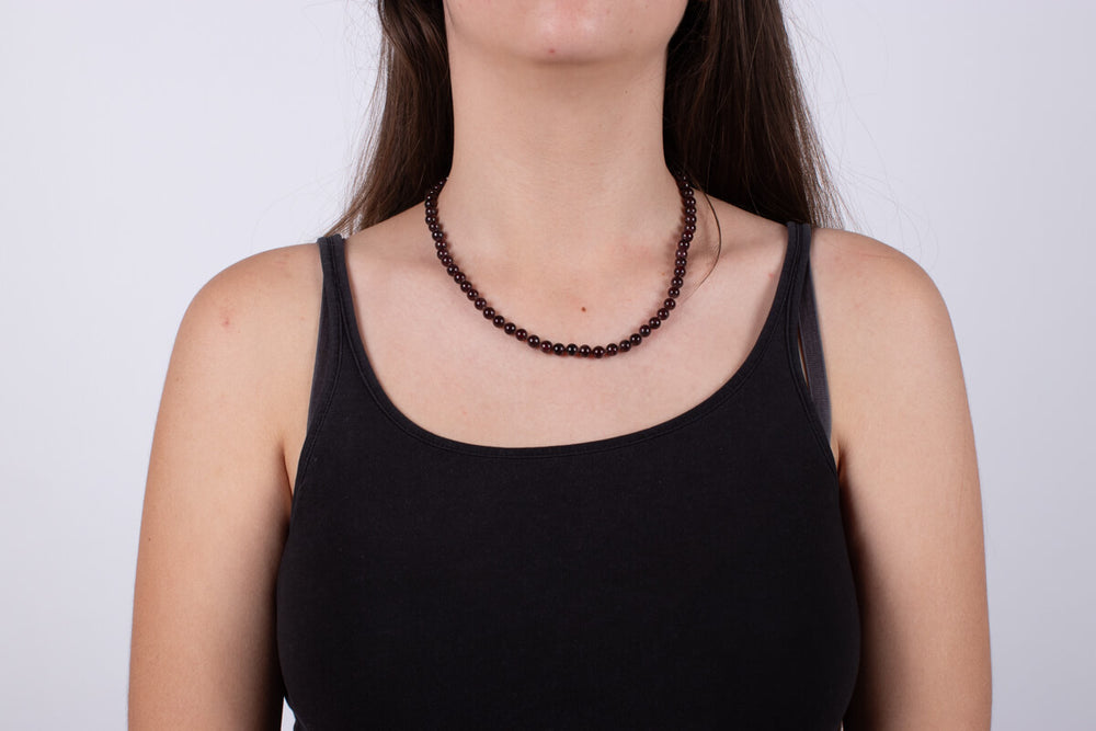 Halskette Granat #627