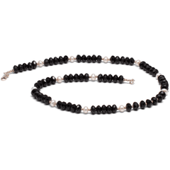 Halskette Onyx & Perle #656