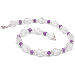 Halskette Bergkristall & Amethyst #688