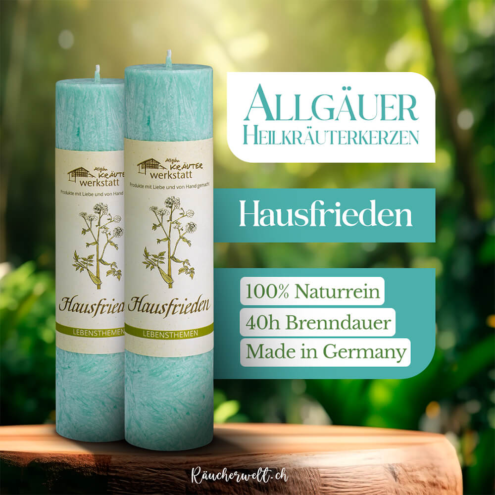 Hausfrieden - Allgäuer Heilkräuterkerzen "Lebensthemen"