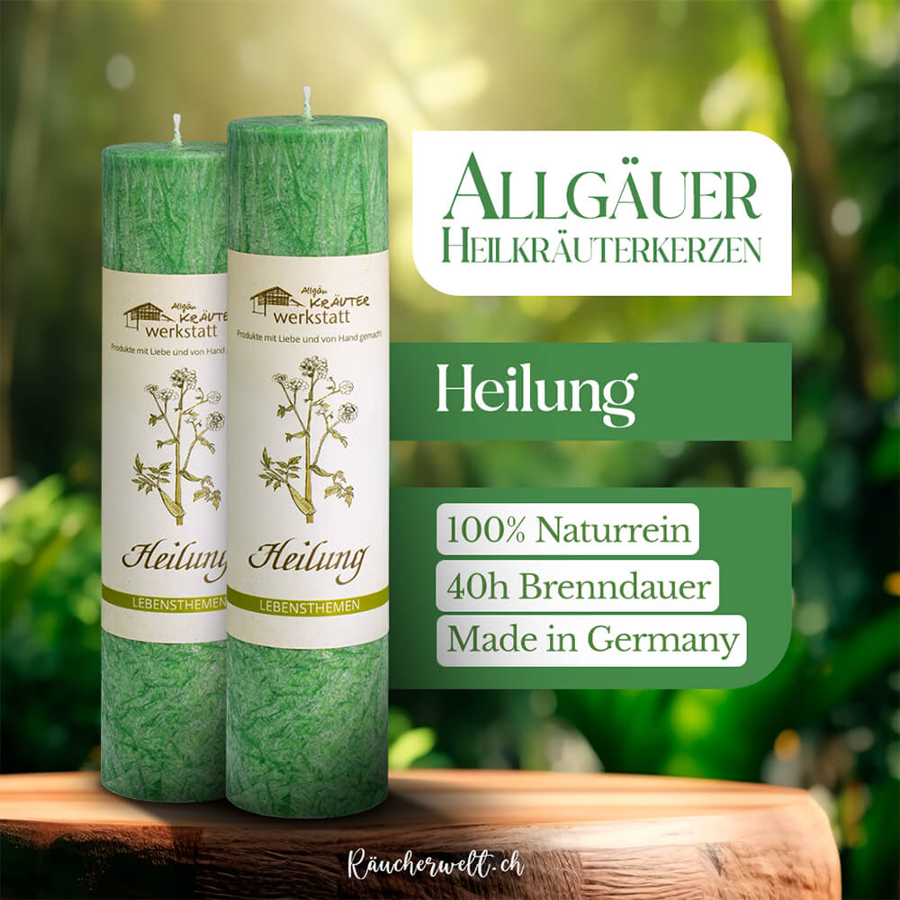Heilung - Allgäuer Heilkräuterkerzen "Lebensthemen"