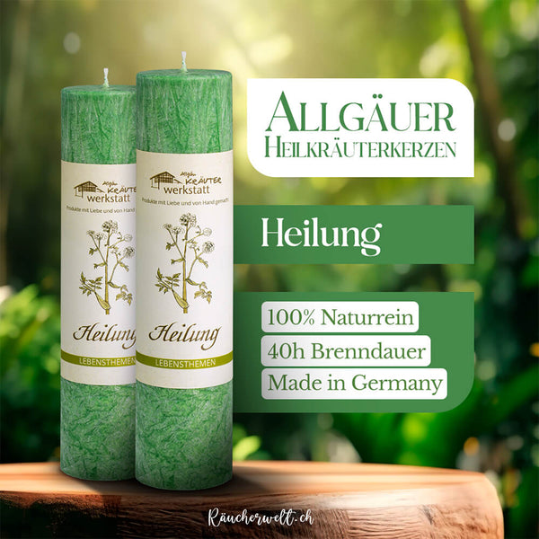 Heilung - Allgäuer Heilkräuterkerzen "Lebensthemen"