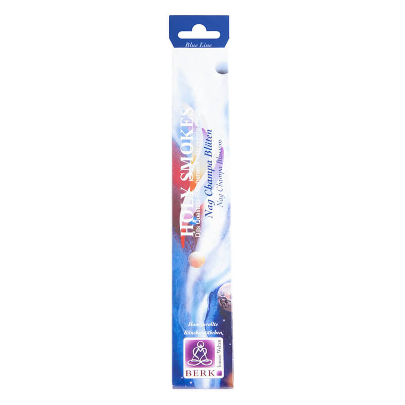 Nag Champa Blüten Räucherstäbchen - Holy Smokes Blue Line