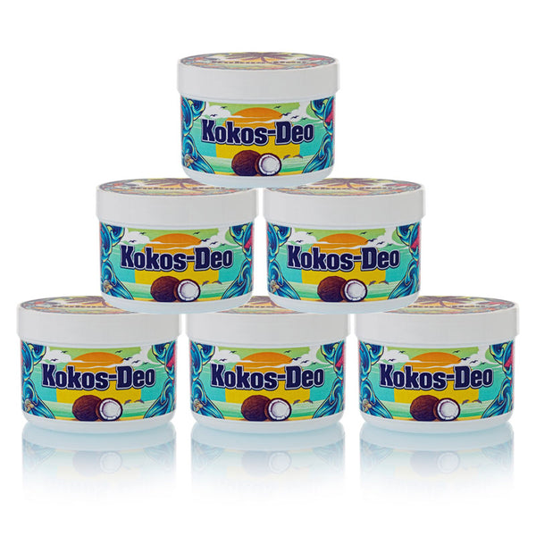 Kokos-Deo Sparpaket (6 x Stück, Düfte frei kombinierbar)