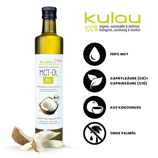 MCT-Öl aus Bio-Kokosöl 500 ml - Kulau
