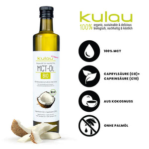 MCT-Öl aus Bio-Kokosöl 500 ml - Kulau