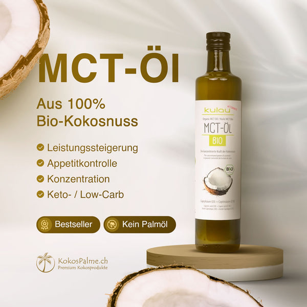 MCT-Öl aus Bio-Kokosöl 500 ml - Kulau