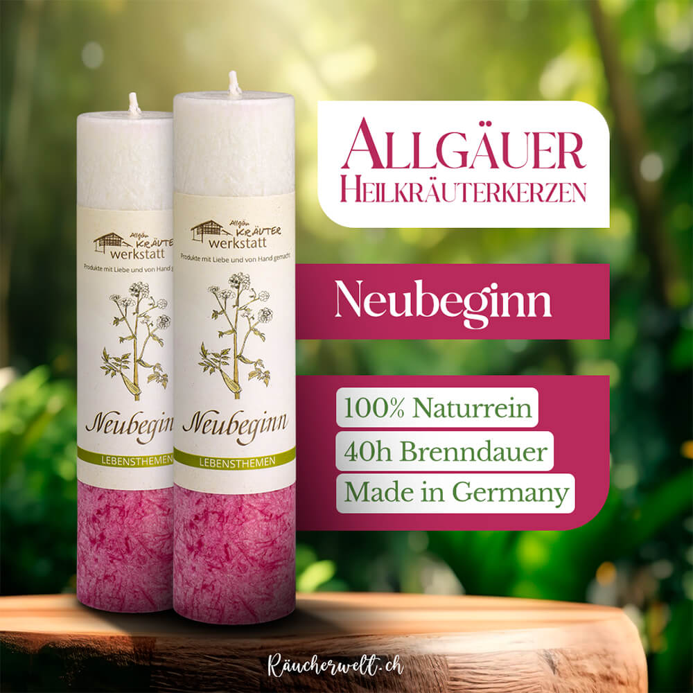 Neubeginn - Allgäuer Heilkräuterkerzen "Lebensthemen"