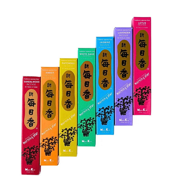Räucherstäbchen Chakra Set mit 7 Düften - Nippon Kodo Morning Star