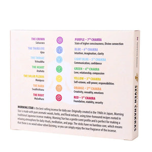 Räucherstäbchen Chakra Set mit 7 Düften - Nippon Kodo Morning Star