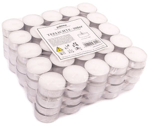 Teelichter 100 Stück - 4 h Brenndauer