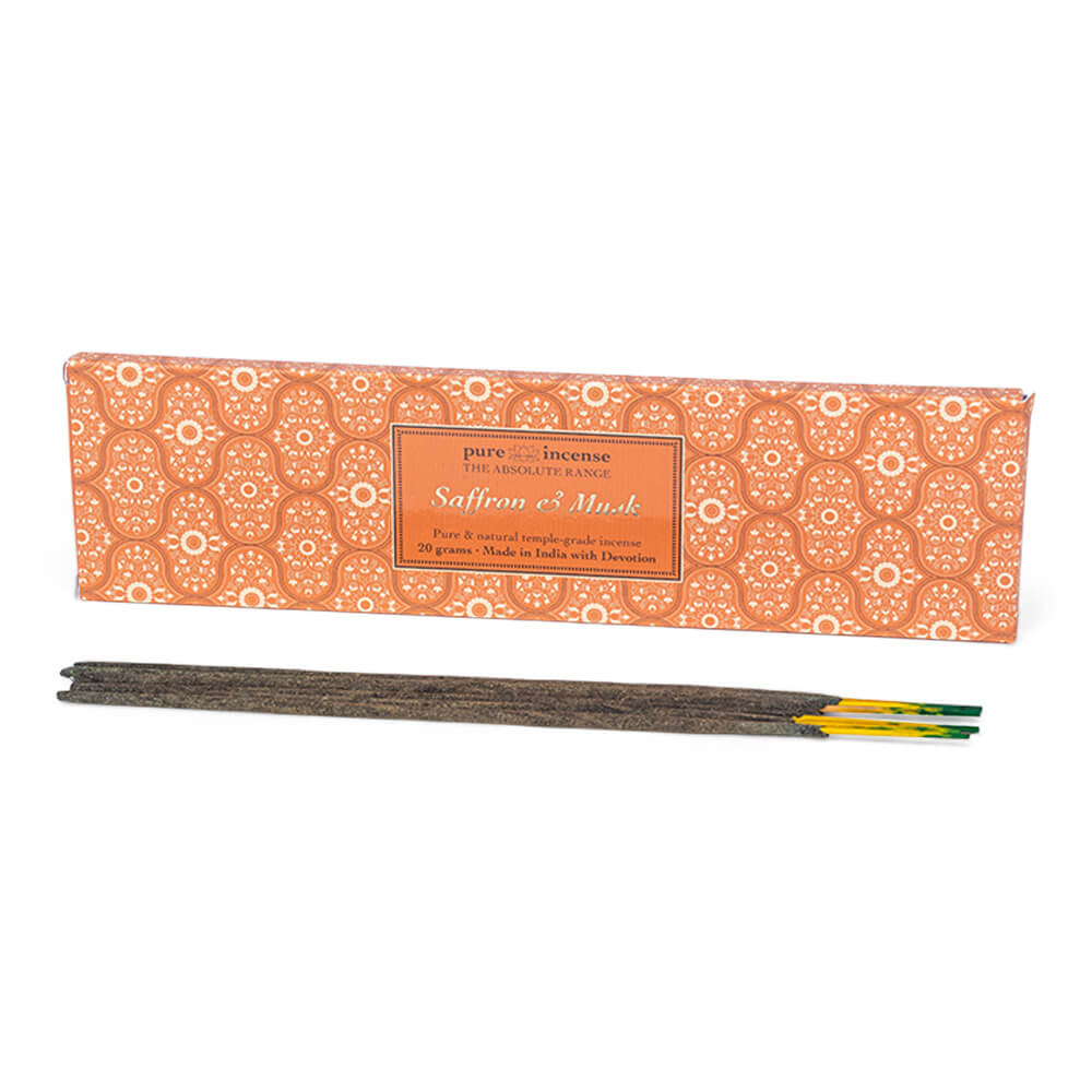 Saffron & Musk Räucherstäbchen - Pure Incense Absolute