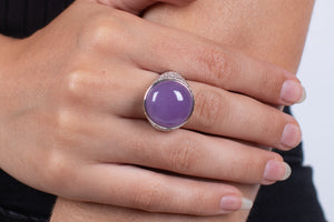 Ring Lila Jade Markasit