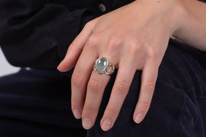 Ring Aquamarin facettiert